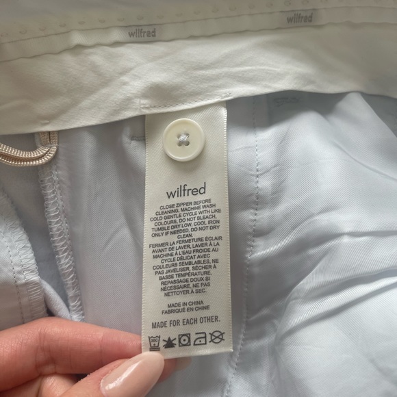 Aritzia Wilfred Effortless Pants 0 Frozen Grey - Picture 4 of 5